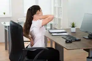 Femme mal de dos