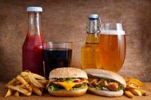 Junk food mauvaise alimentation sodas