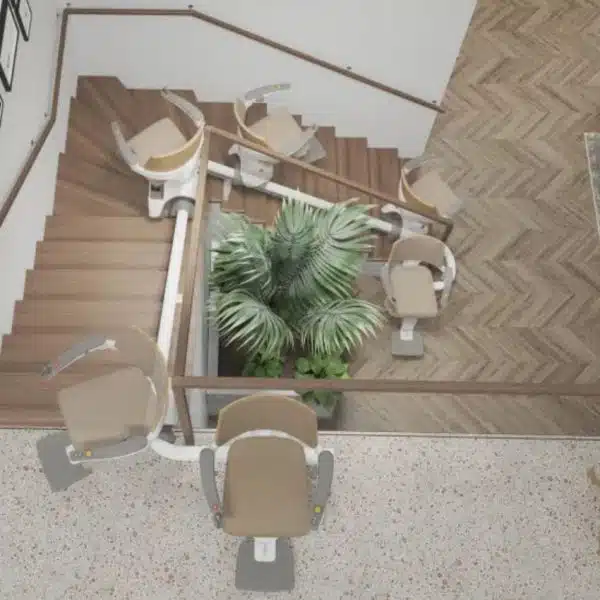 Monte escalier, monte escalier debout