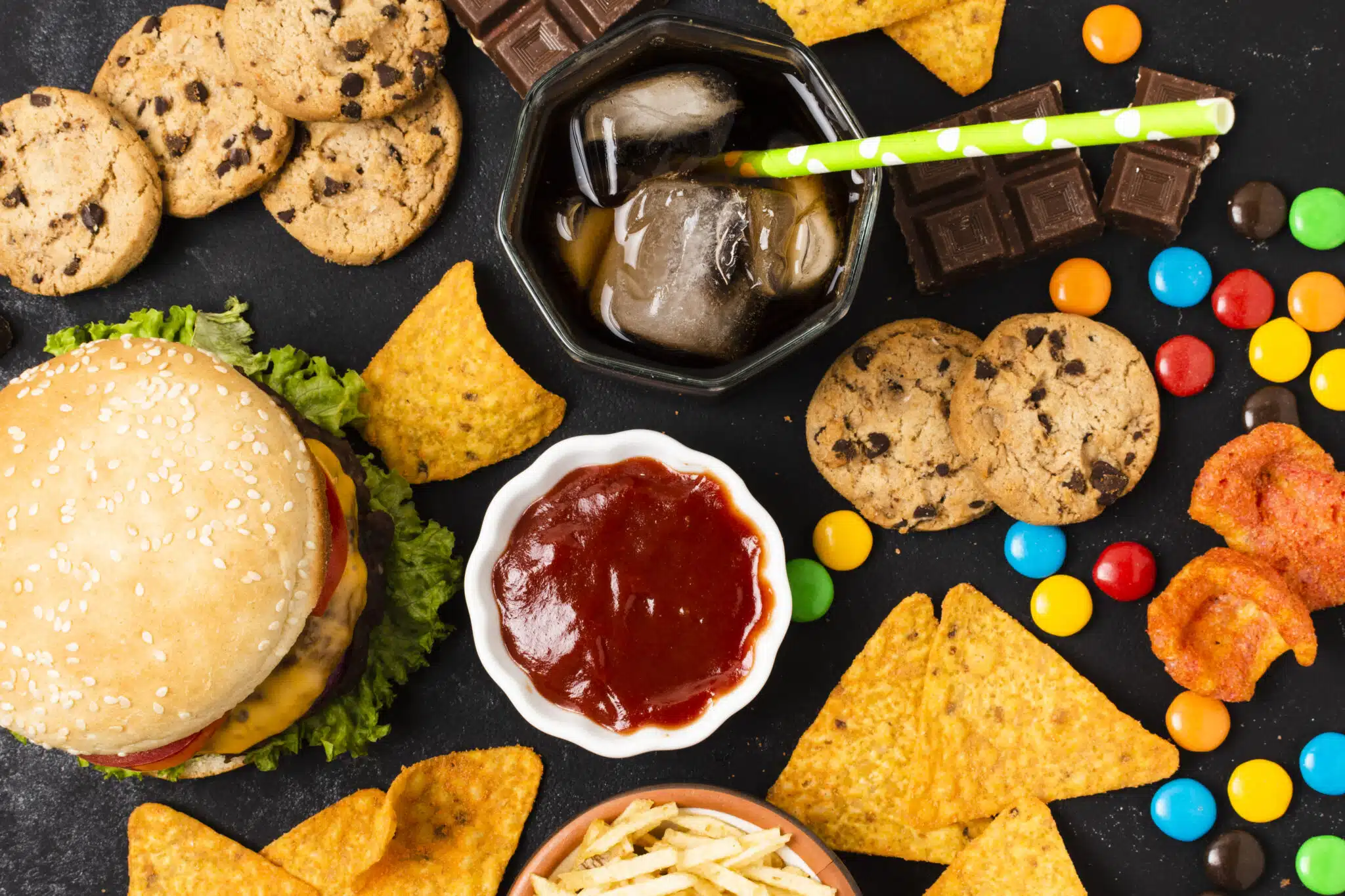 Malbouffe, raisons de dire stop dès aujourd'hui, obésité, maladies chroniques, diabète, prise de poids, fast-food, kilos en trop