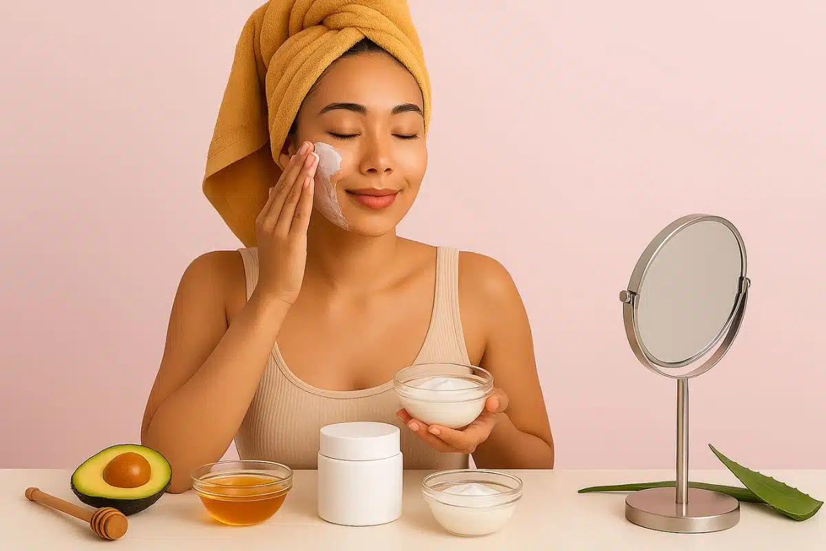 Soins pour le visage maison hydratation, masque visage maison recette soin visage hydratation visage maison gommage visage maison crème visage maison routine beauté maison astuces beauté na