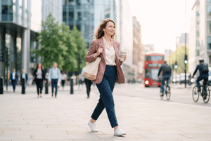 Culotte menstruelle au travail : femme active et confiante pendant une longue journée
