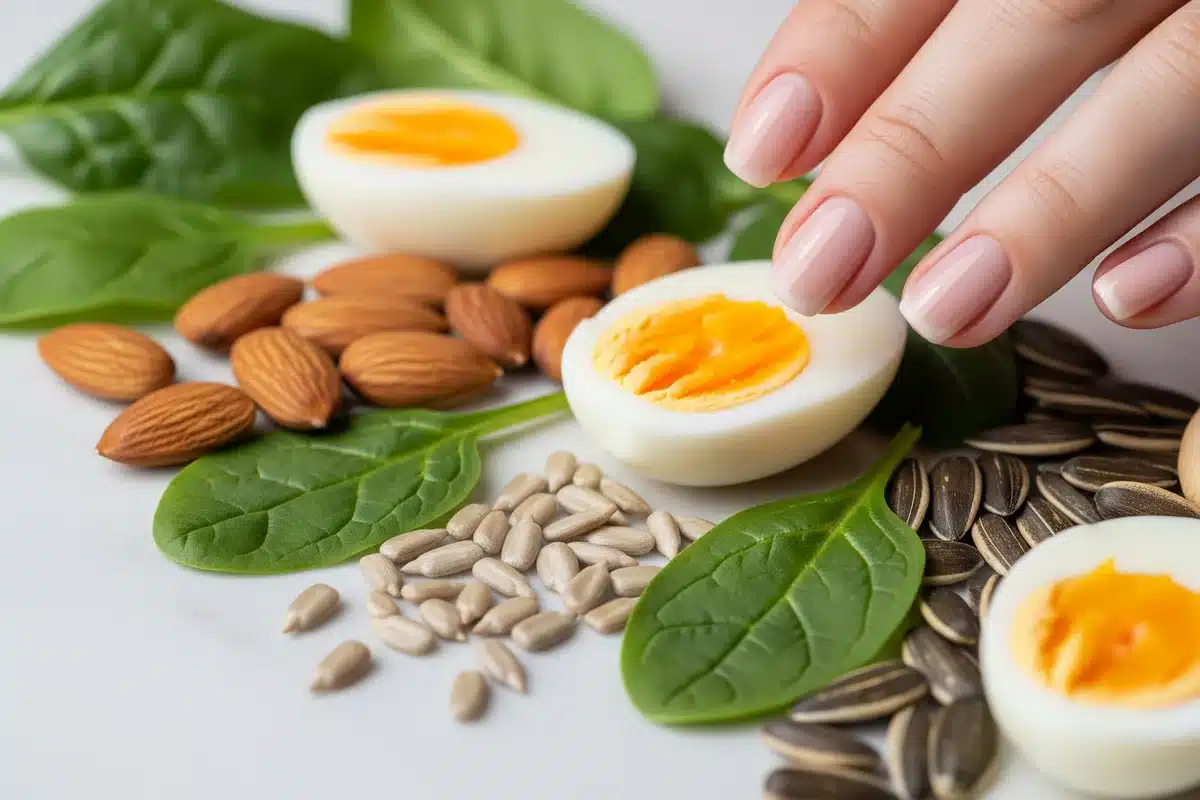 Stimuler la croissance des ongles naturellement : aliments et soins Ongles sains et aliments riches en vitamines pour stimuler leur croissance naturellement
