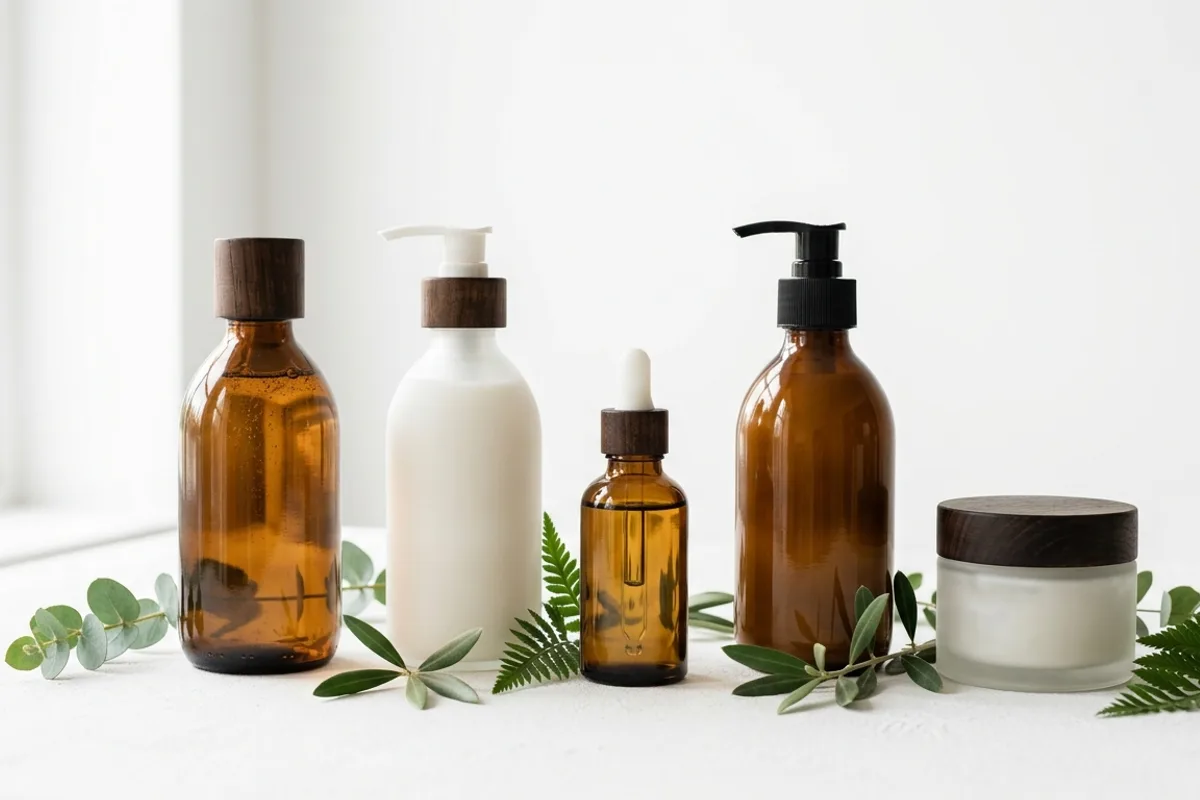 Flacons de shampooing antipelliculaire et soins capillaires pour cuir chevelu