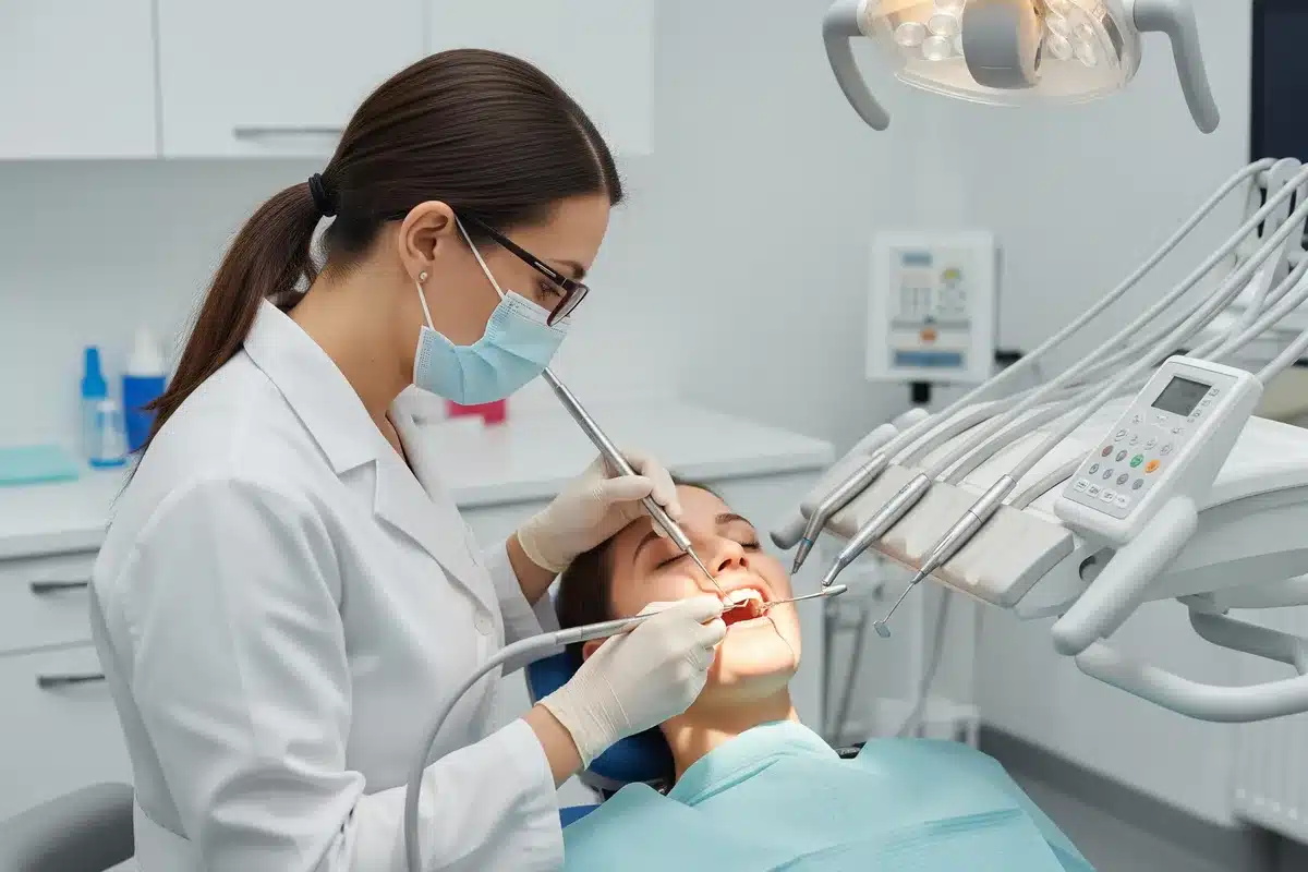 Soins parodontaux chez le parodontiste : détartrage et curetage des gencives